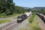 NS 1183 leads a train into Enola yard